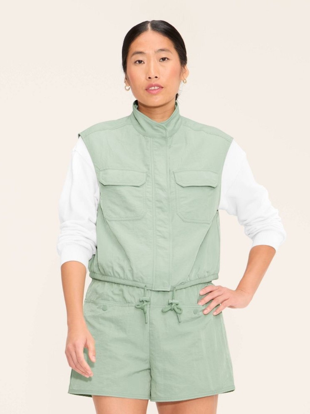 Women’s Lined Utility Vest in Aqua-Woolrich NWT Size M